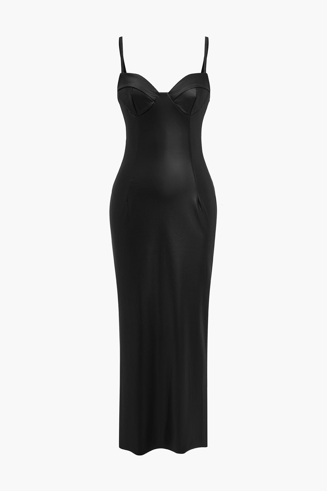 Anna-Berg | Statement Seductive Leather Maxi Dress – Sexy & Elegant