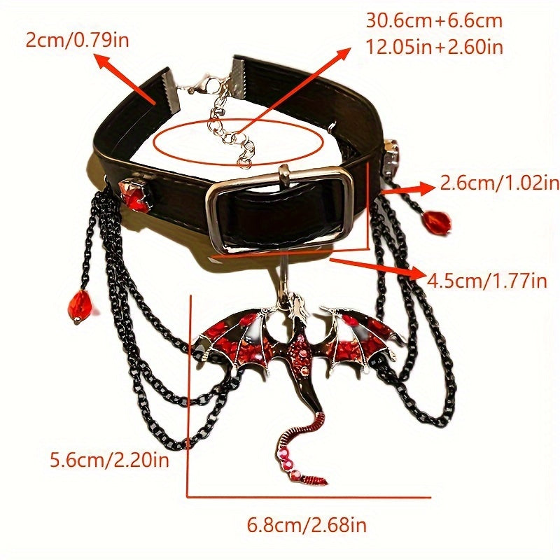 Punk Style Dragon Zodiac Tof's Necklace