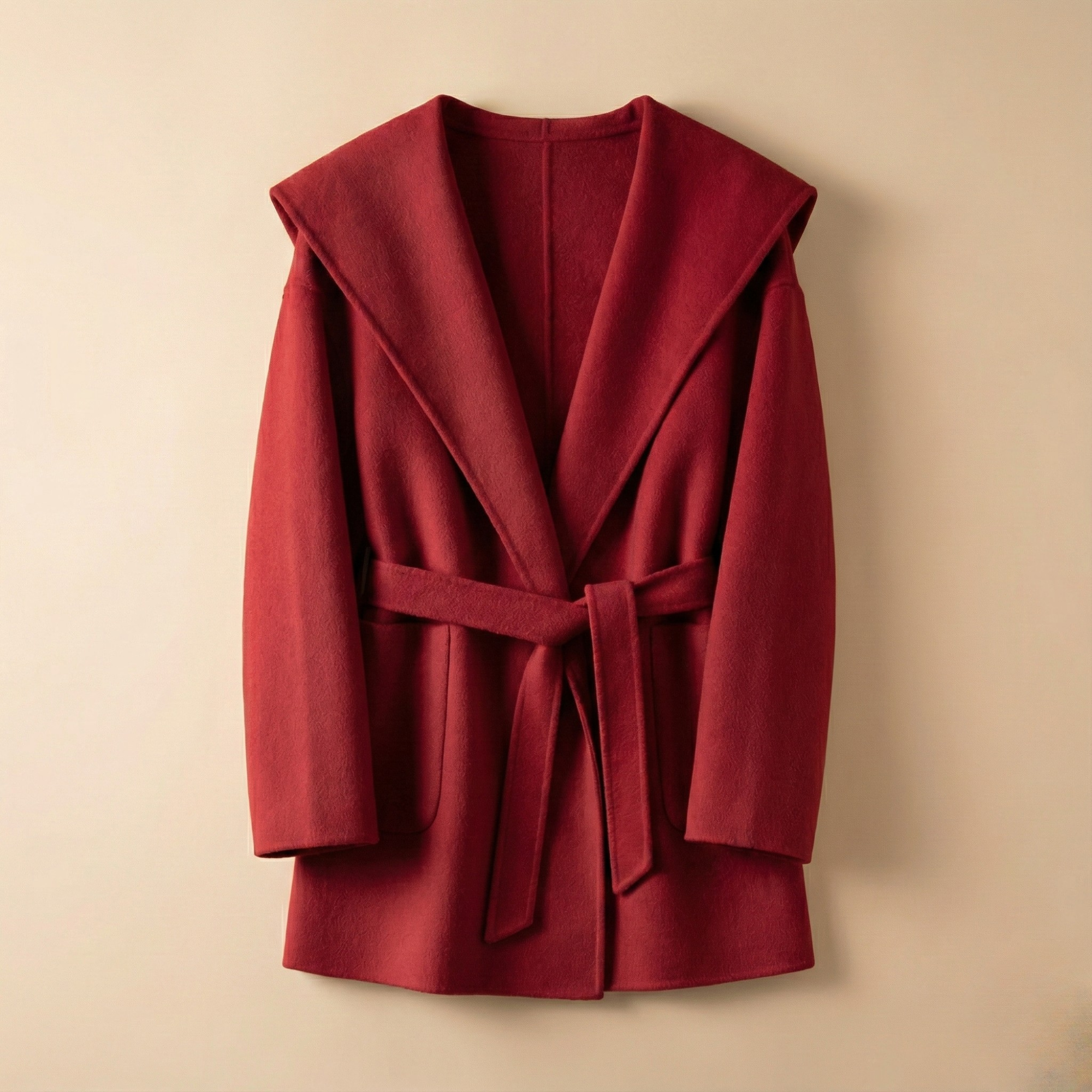 Anna-Berg | Coat, Camel Hair, Long, Pointed