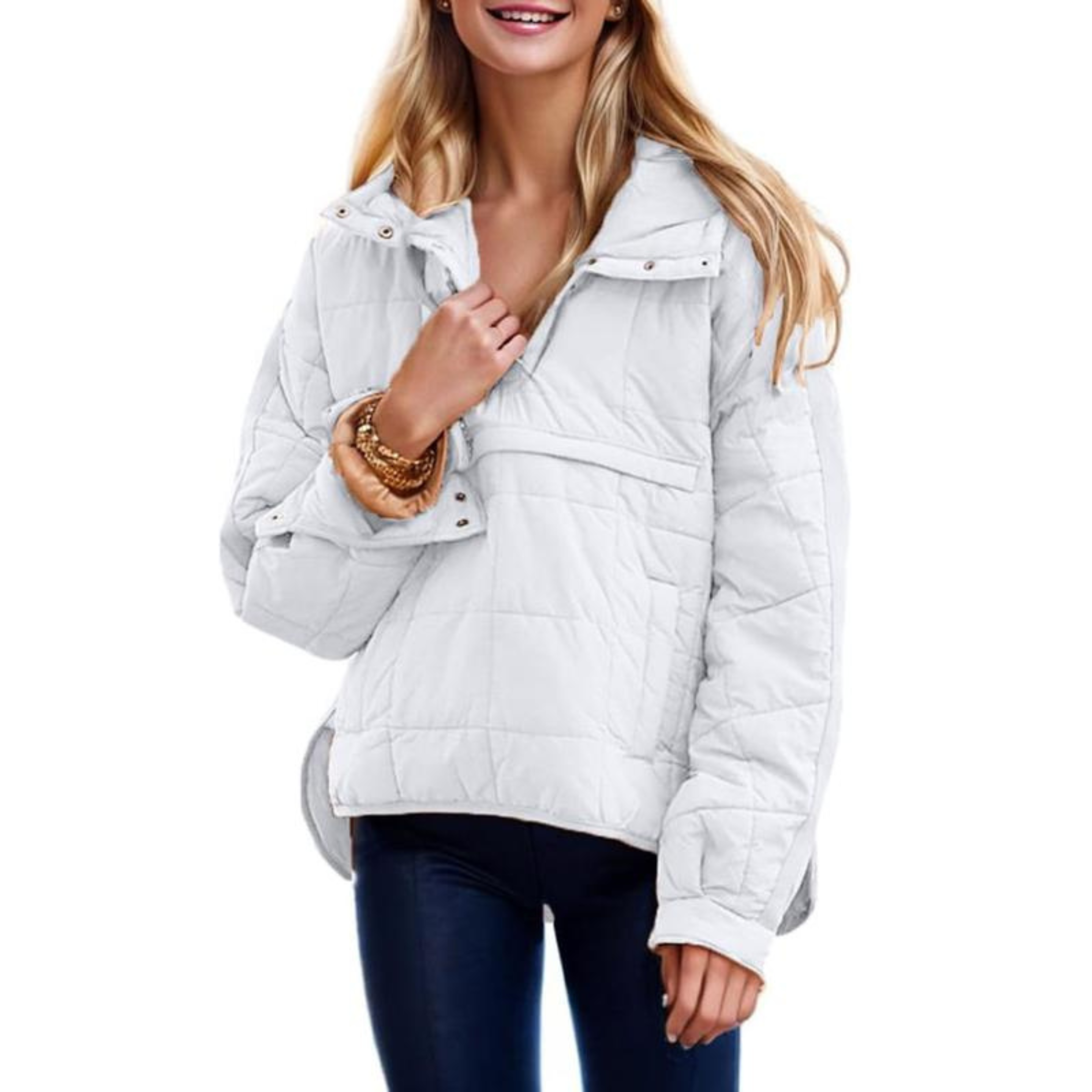 Anna-Berg | Oversized Hooded Pullover Jacket