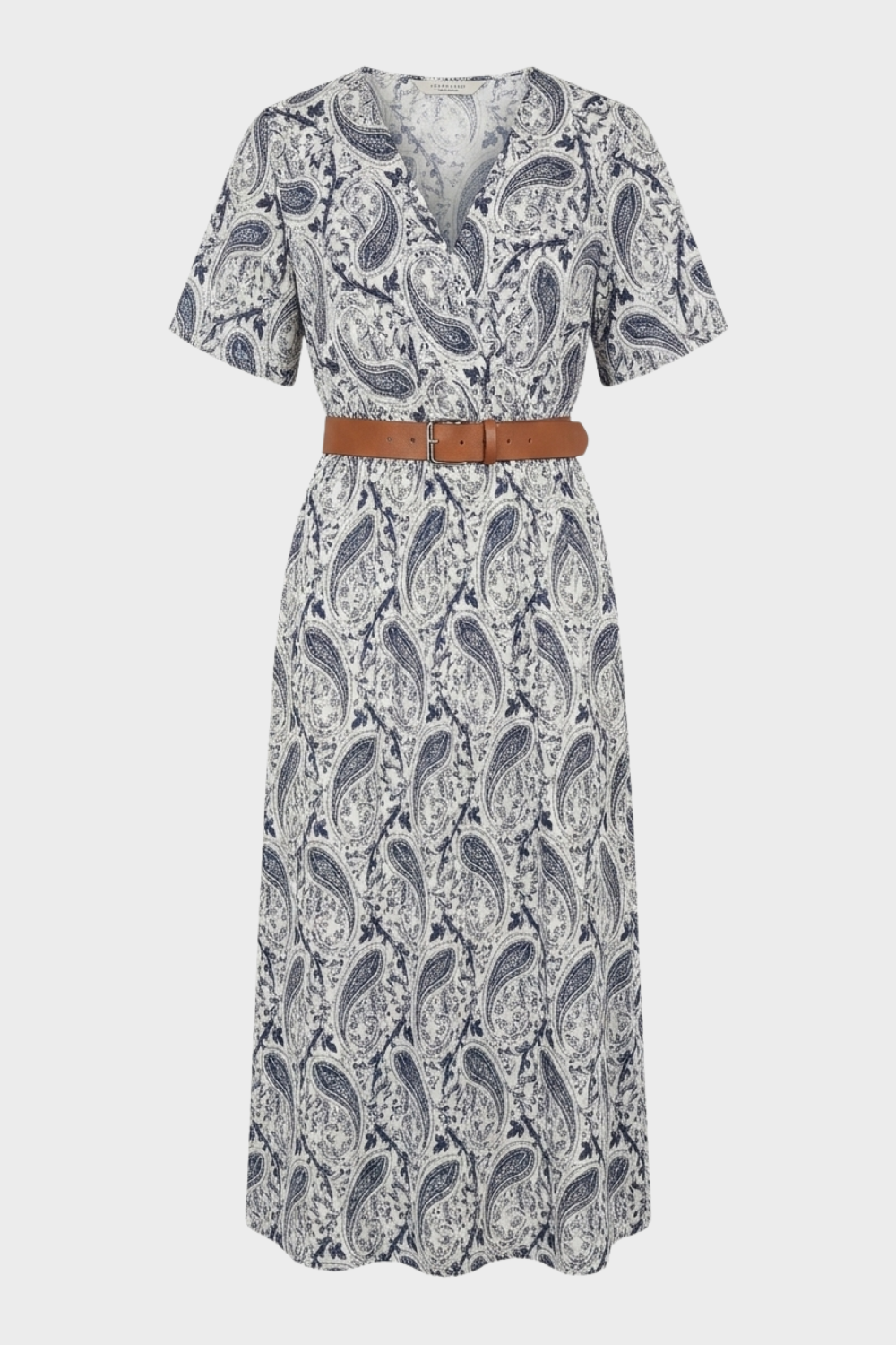 Anna-Berg | Boho Printed Short Sleeve Maxi Dress for Effortless Elegance