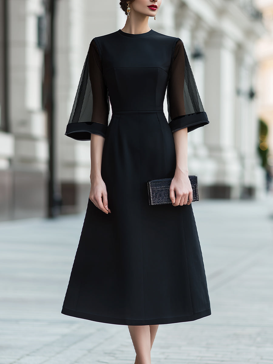 Anna-Berg | Sheer Sleeve Dress