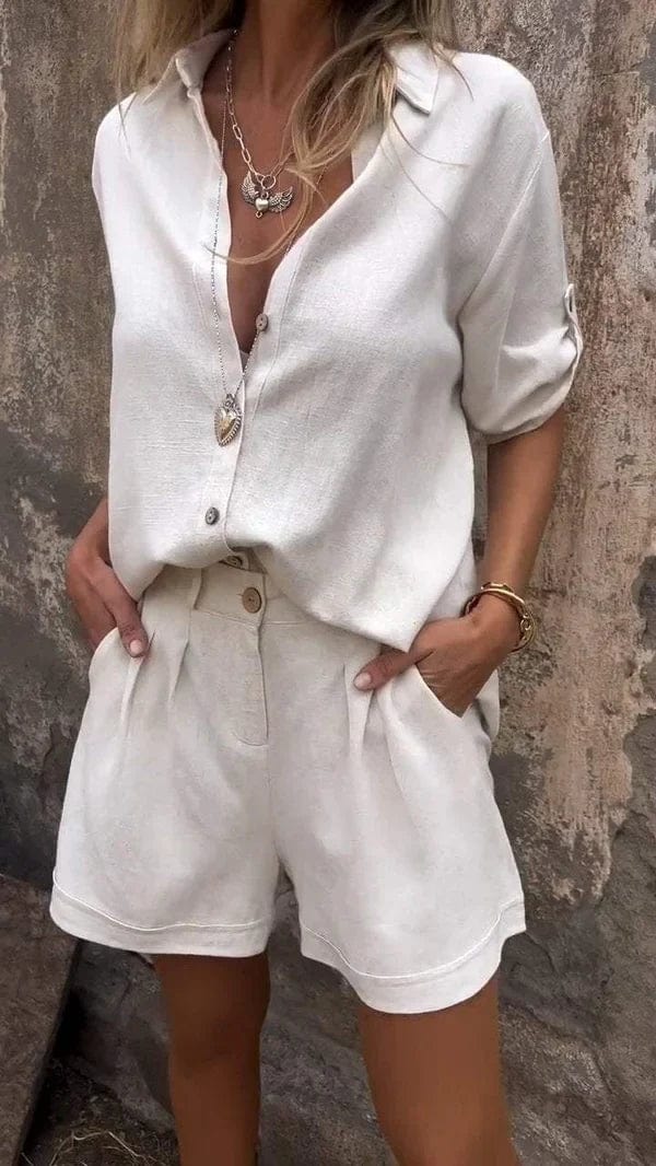 Anna-Berg | Graceful Lightweight Shorts And Top Set in a Flattering Cut