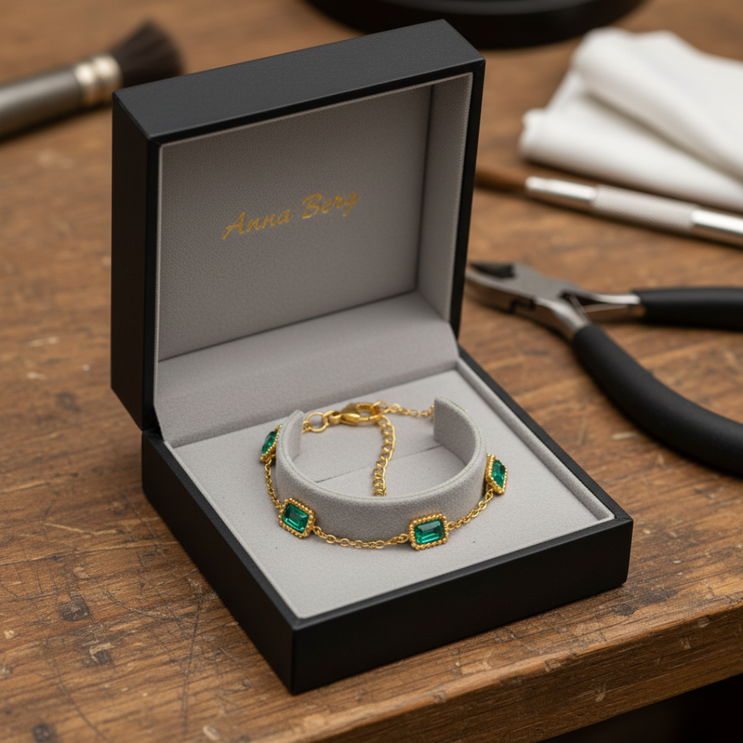 Emerald Trinity Armband