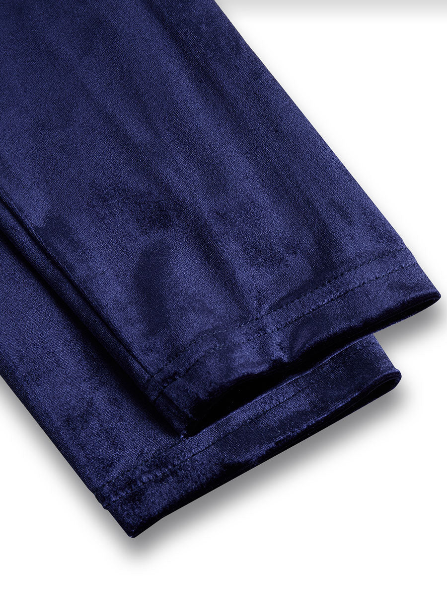 Anna-Berg | Luxurious Velvet Long-Sleeve Midi Dress
