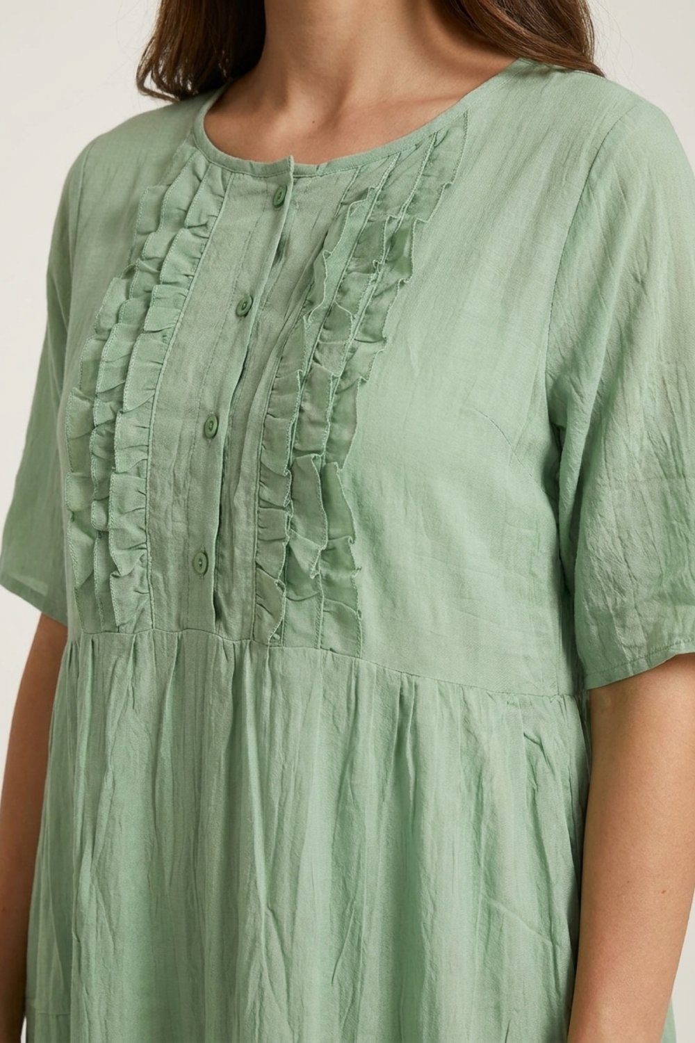 Anna-Berg | Timeless Comfort Dress with Graceful Drape