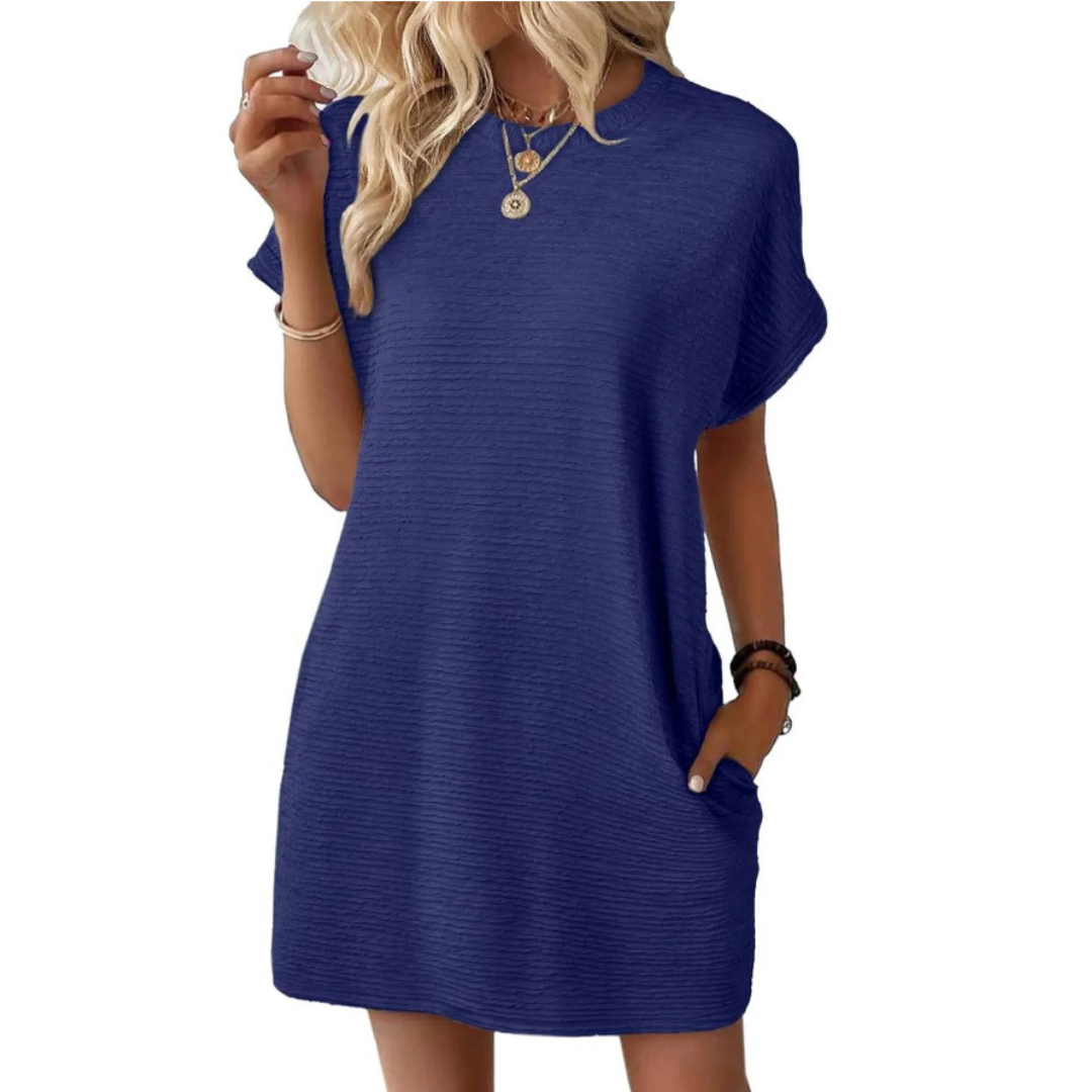 Anna-Berg | Elegant Casual Round Neck Summer Dress
