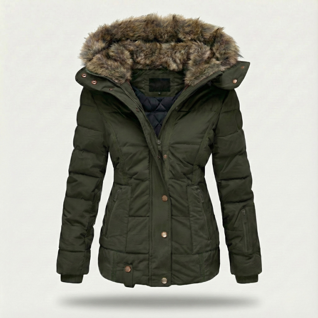 Anna-Berg | Puffer Jacket - Faux-Fur, Insulated, Water-Resistant