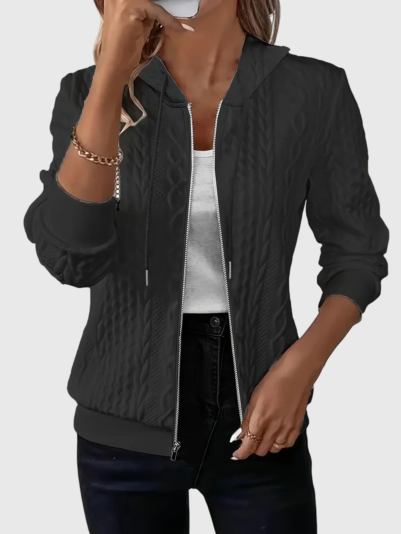 Anna-Berg | Hoodie with Zipper