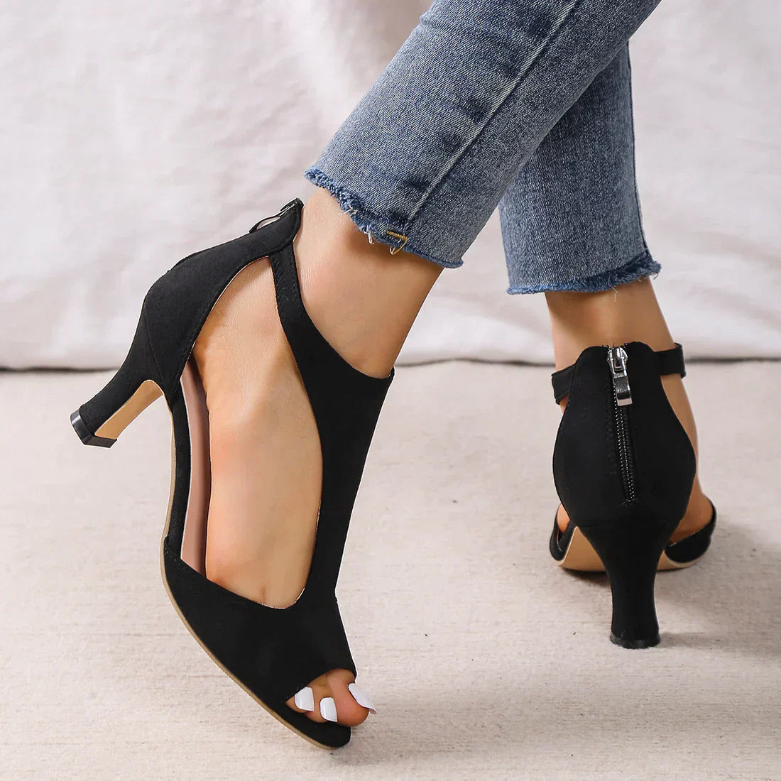 Anna-Berg | Timeless Orthopedic Low Heel Sandals for Effortless Elegance