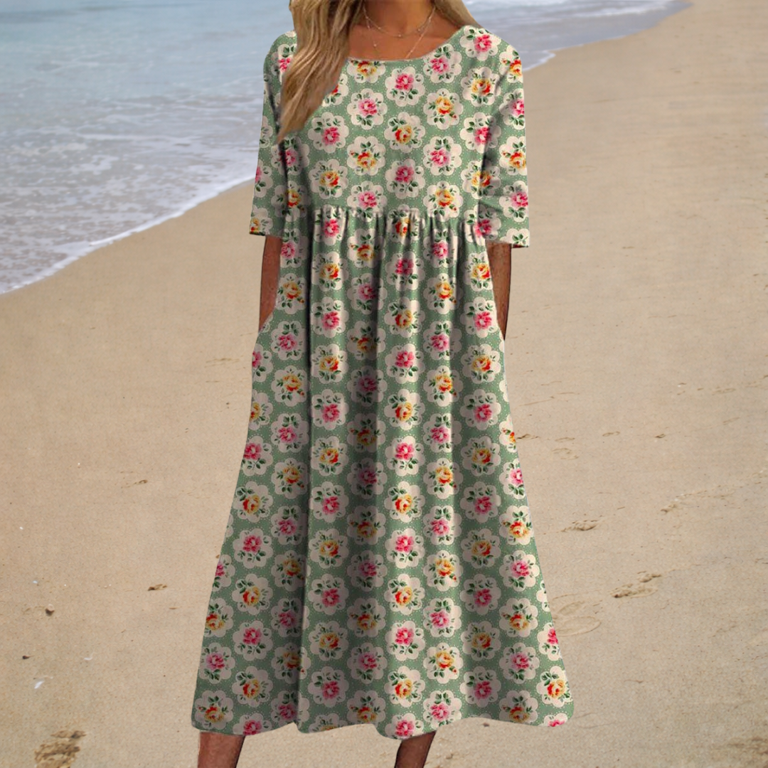 Anna-Berg | Romantic Midi Dress with a Flattering Silhouette