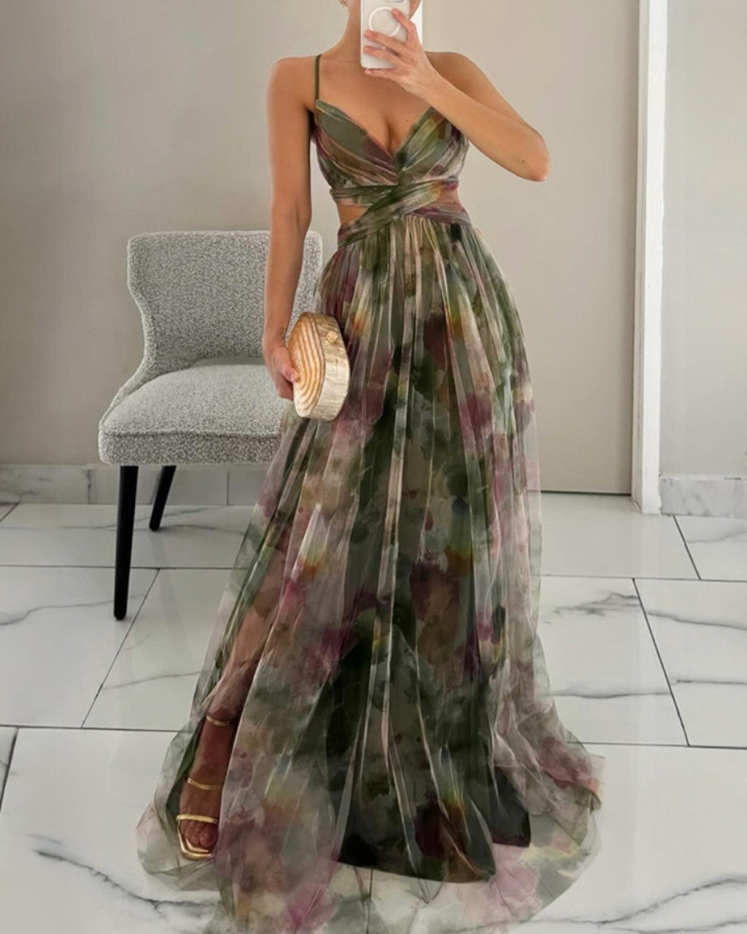 Anna-Berg | Elegant Giselle - Enchanting Maxi Dress With Floral Print
