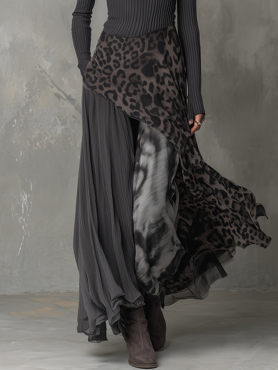 Anna-Berg | Leopard Print Casual Dress