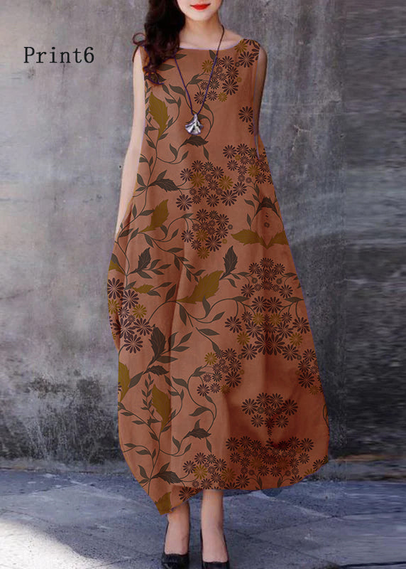 Anna-Berg | Bohemian Purple O-Neck Extra Large Dress