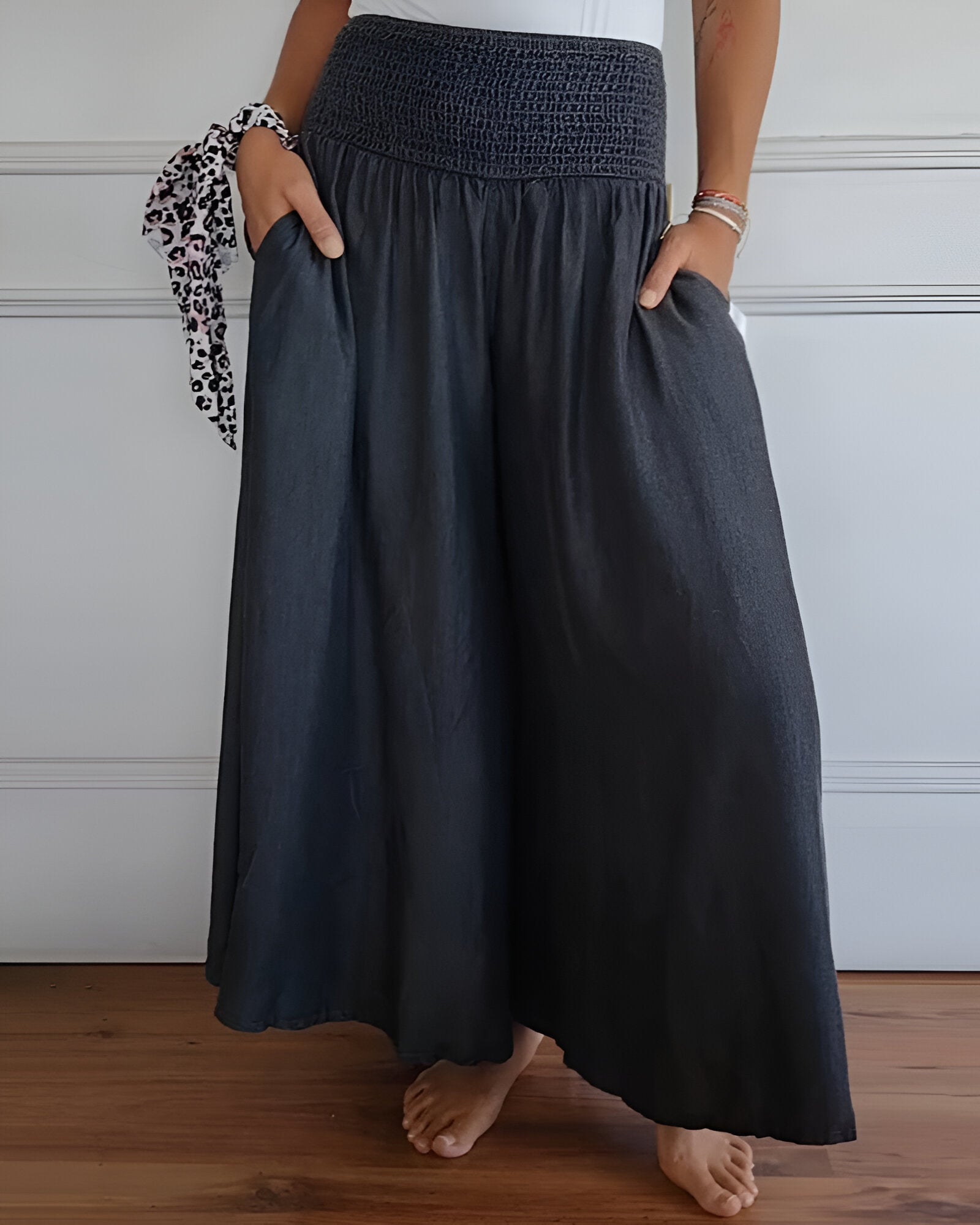 Anna-Berg | Graceful Comfortable Pants With Elastic Waist