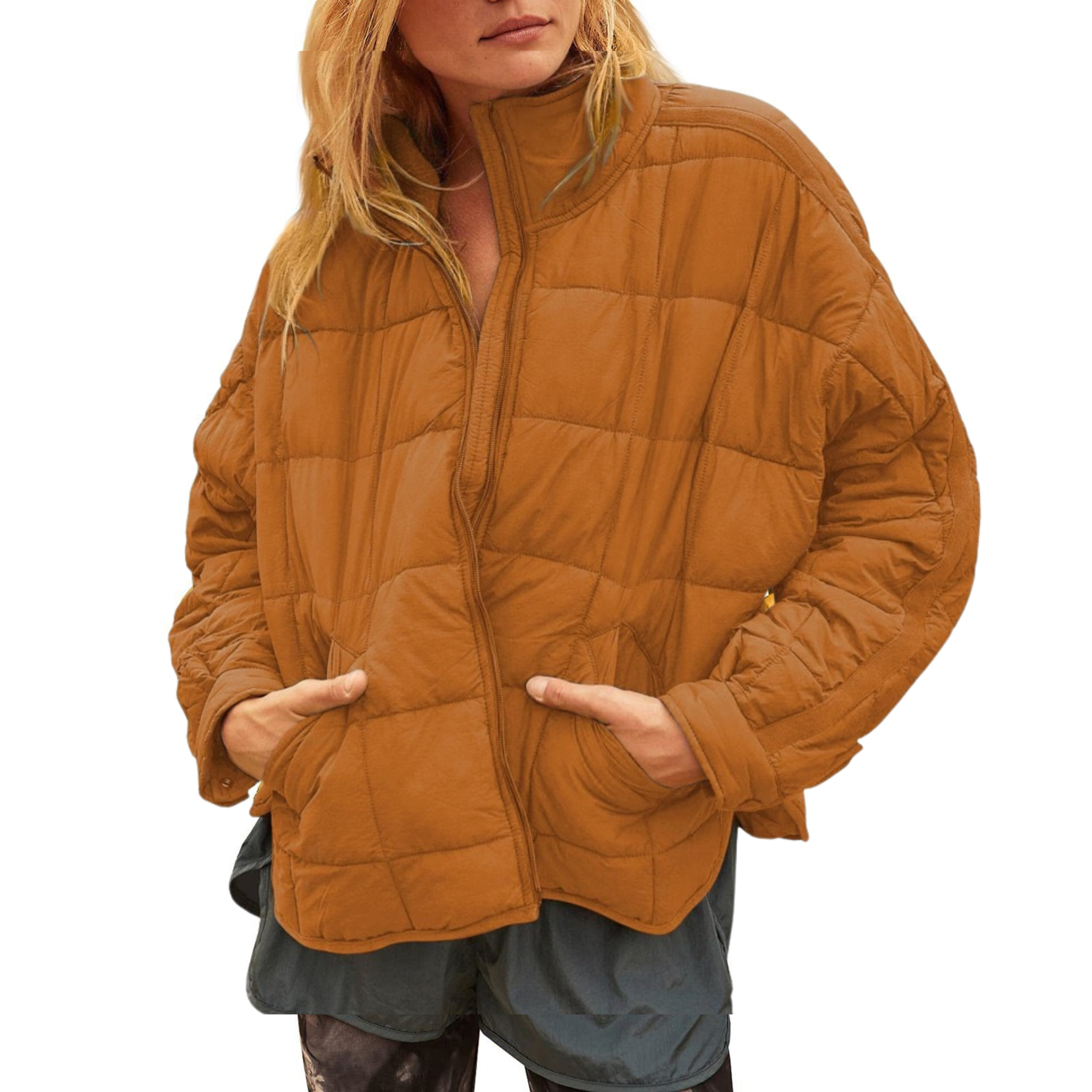 Anna-Berg | Lightweight Compact Zip Puffer Jacket