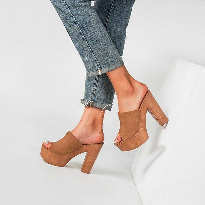 Anna-Berg | Chic Platform Flat Sandals for a Polished Look