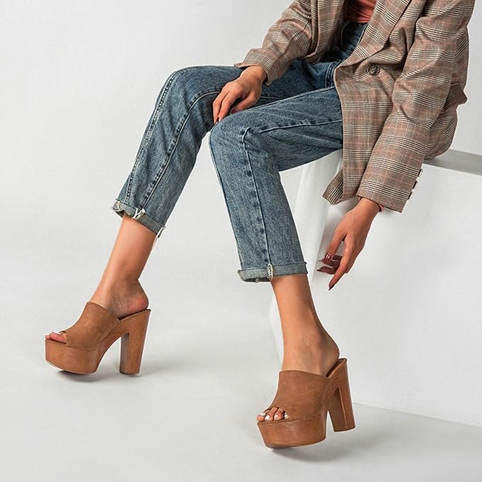 Anna-Berg | Chic Platform Flat Sandals for a Polished Look