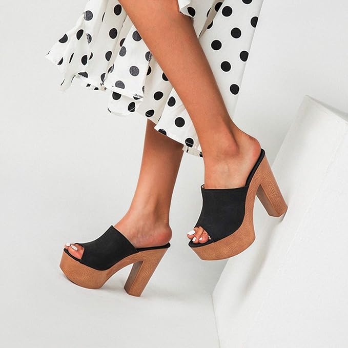 Anna-Berg | Chic Platform Flat Sandals for a Polished Look