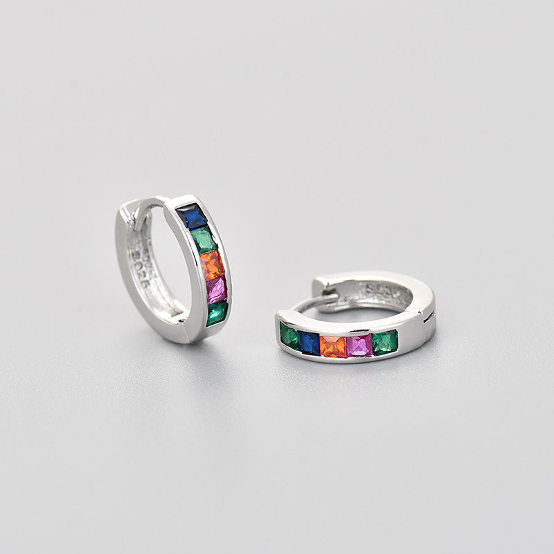 Circle Zircon Earrings