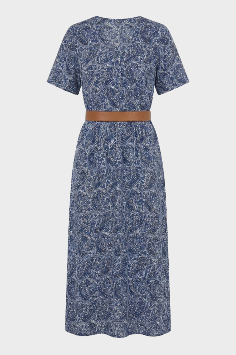 Anna-Berg | Boho Printed Short Sleeve Maxi Dress for Effortless Elegance