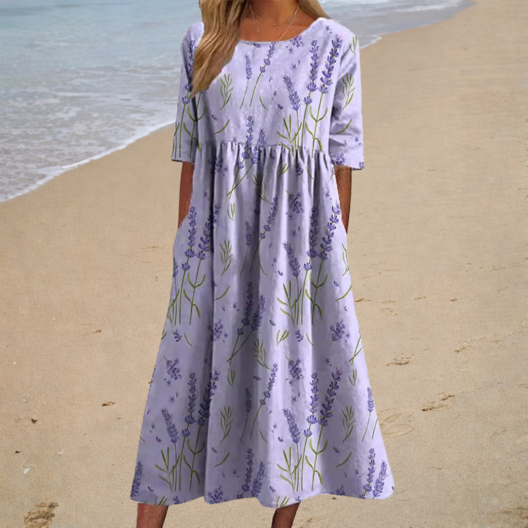 Anna-Berg | Romantic Midi Dress with a Flattering Silhouette
