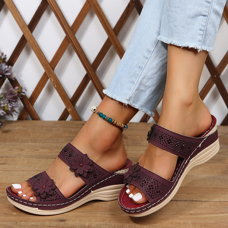 Anna-Berg | Graceful Wedge Slides for Every Occasion