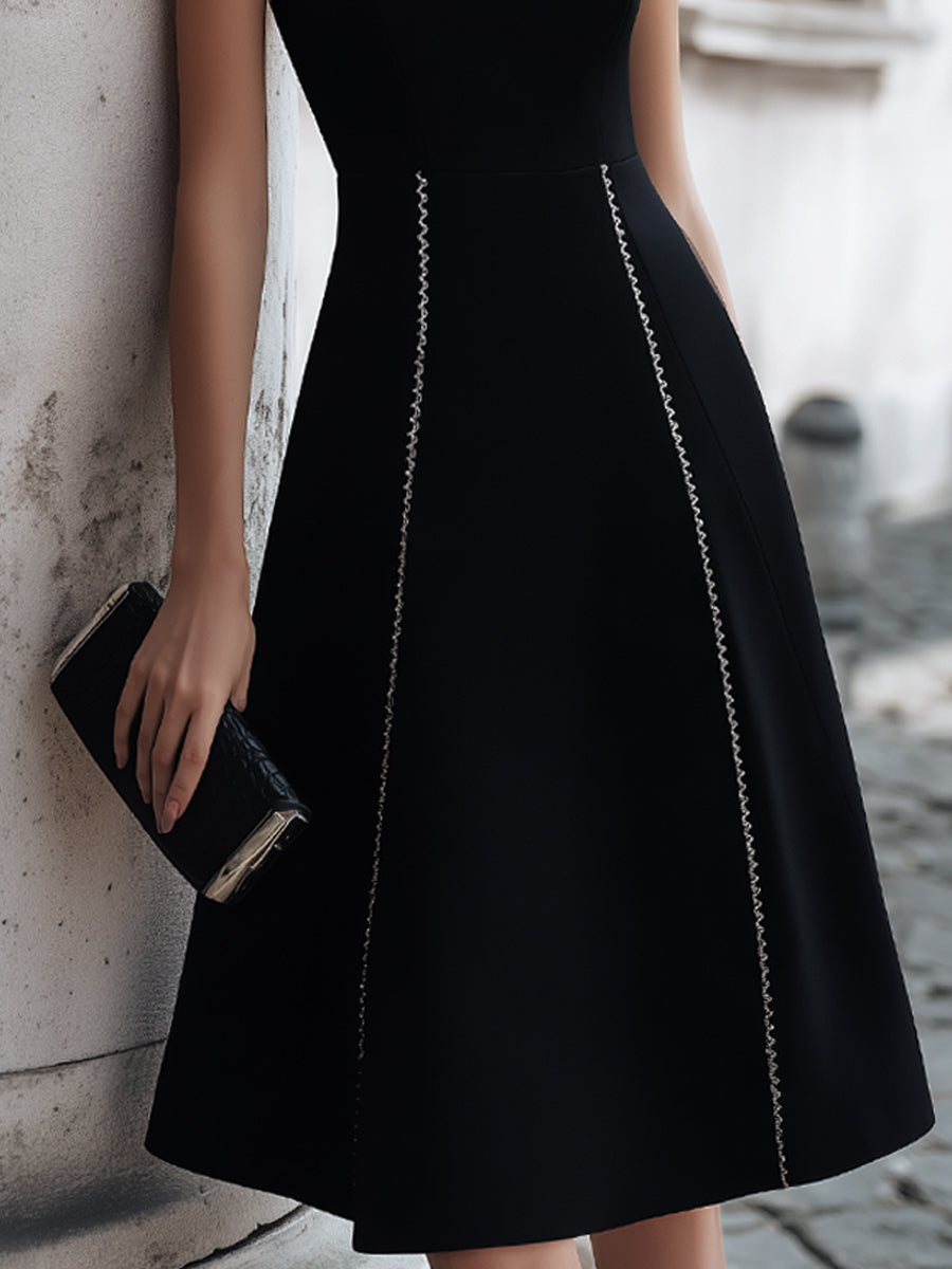 Anna-Berg | Sleeveless A-Line Dress