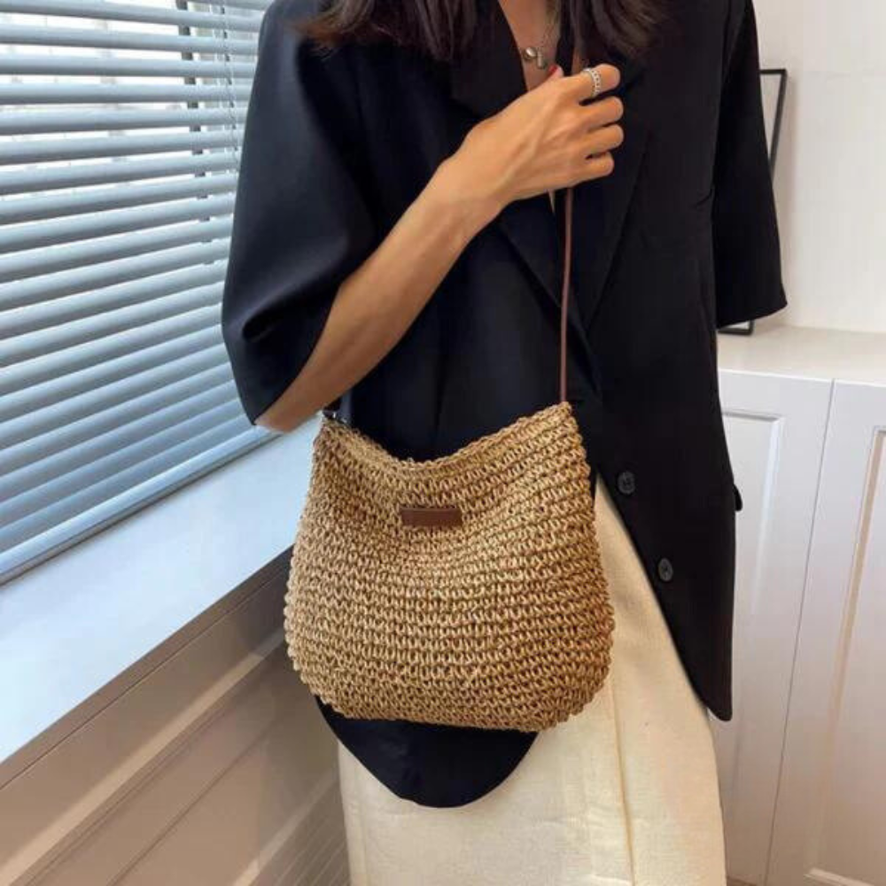 Anna-Berg | Classic Woven Style Shoulder Bag