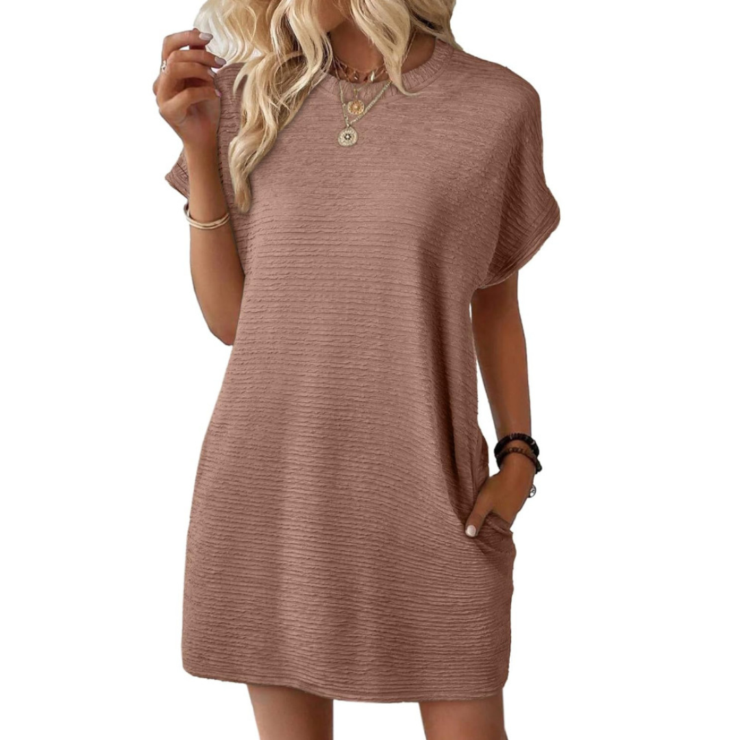 Anna-Berg | Elegant Casual Round Neck Summer Dress