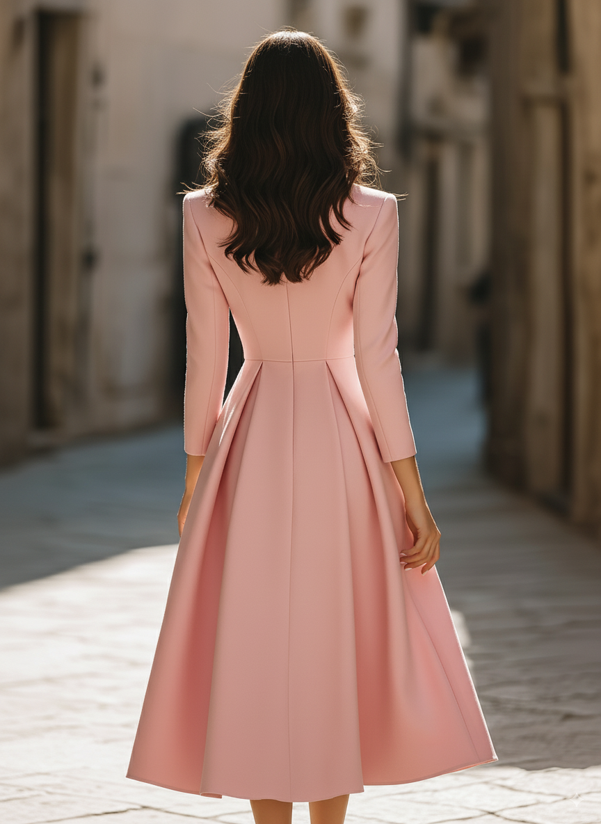 Anna-Berg | Elegant Pleated Blazer Dress