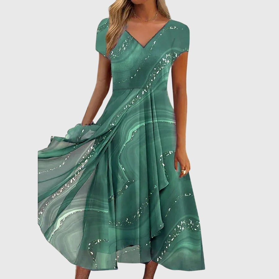 Anna-Berg | Flowing Midi Dress for a Polished Look
