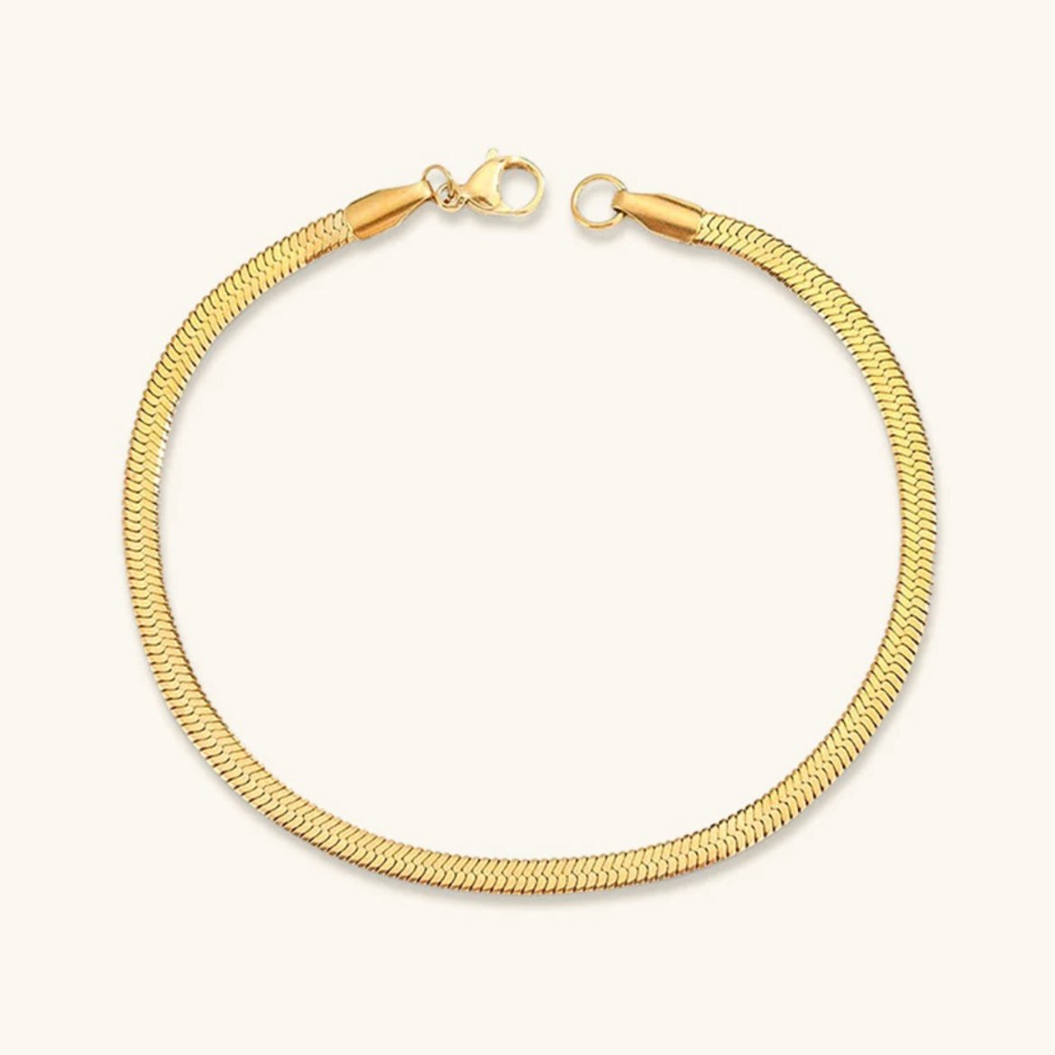 Gold Herringbone Bracelet
