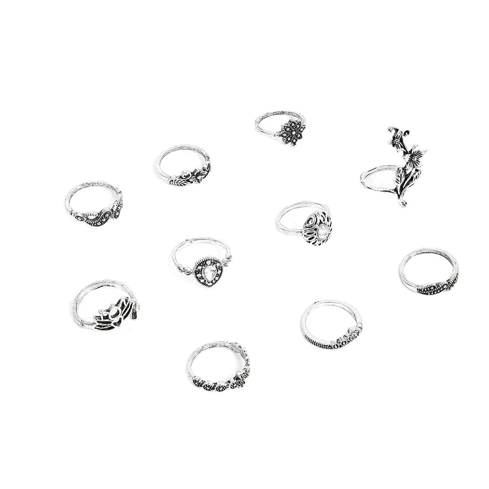 Enchanted Forest Rings Package in Antique Silver