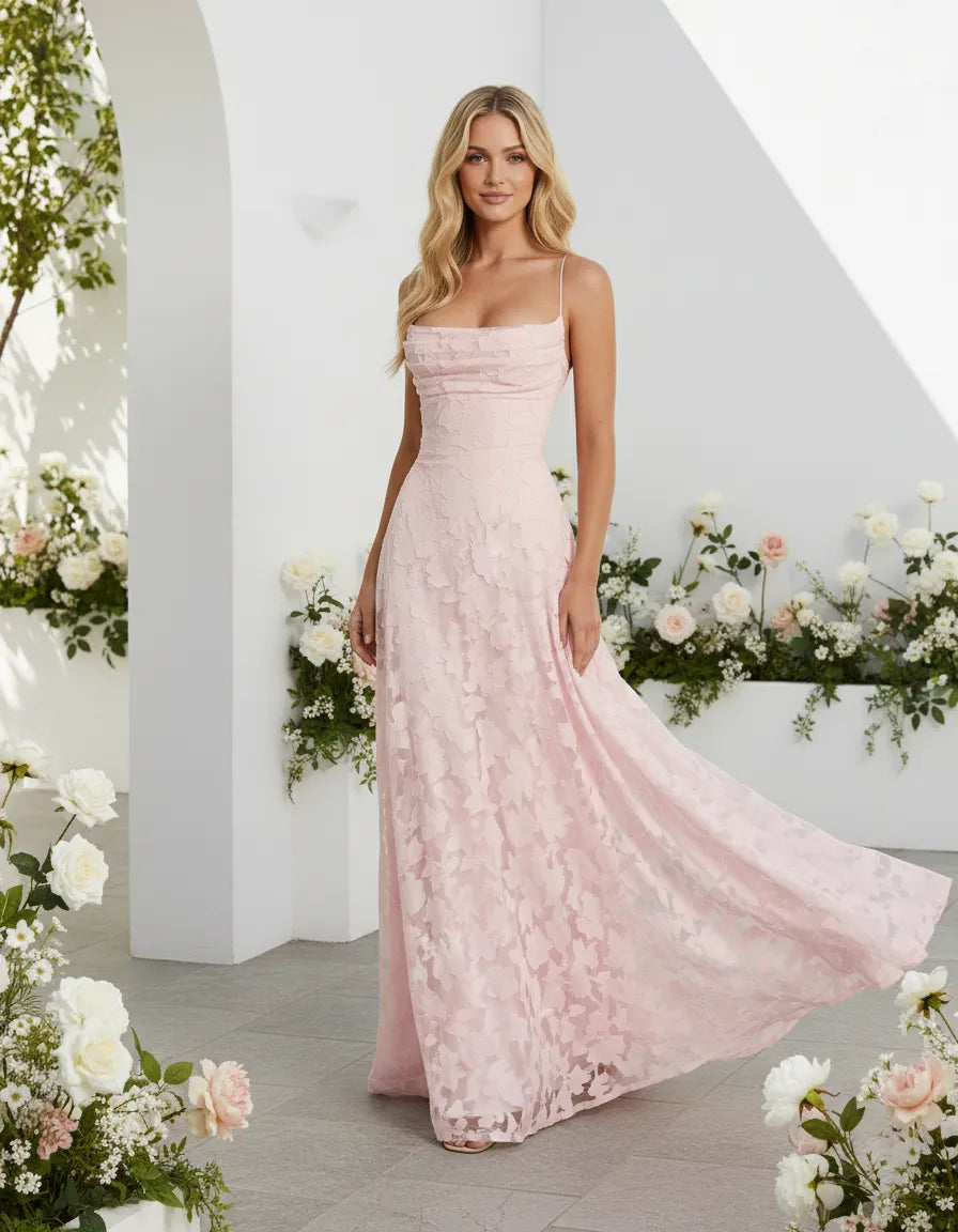 Anna-Berg | Sculpted Blooming Grace Maxi Dress Made to Turn Heads