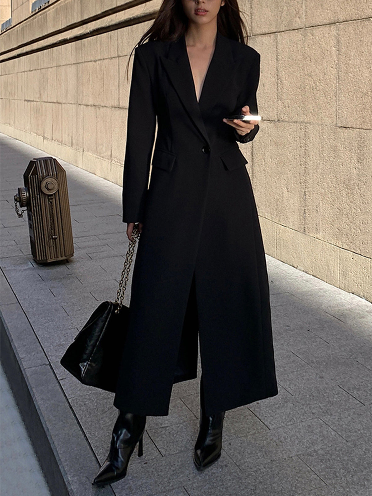 Anna-Berg | Elegant Women's Long Trench Coat