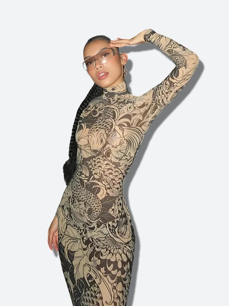 Anna-Berg | Baddie Tattoo Dress
