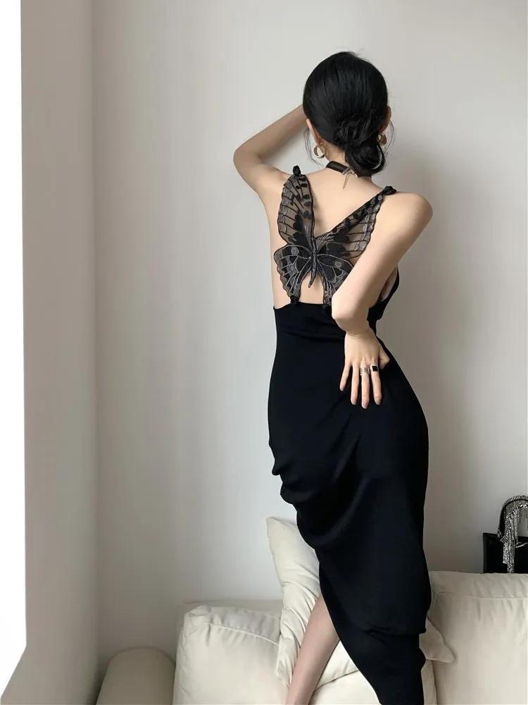 Anna-Berg | Black Butterfly Back Dress