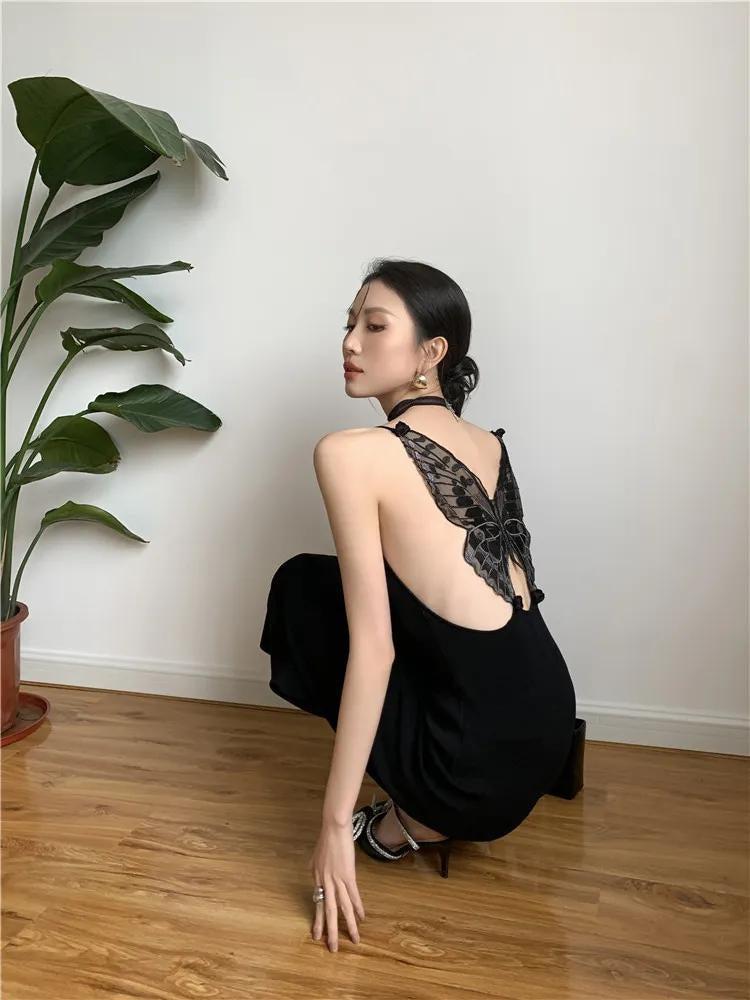 Anna-Berg | Black Butterfly Back Dress