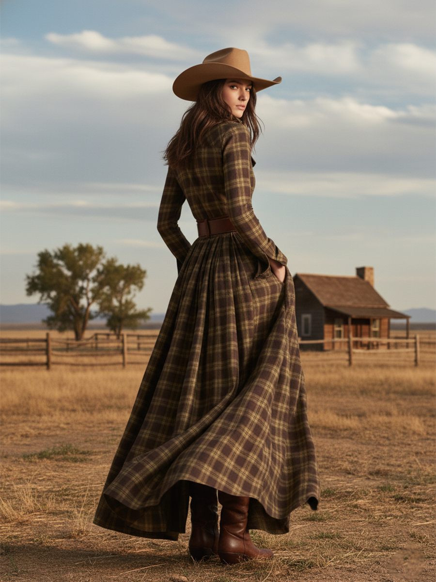 Anna-Berg | Brown Casual Dress
