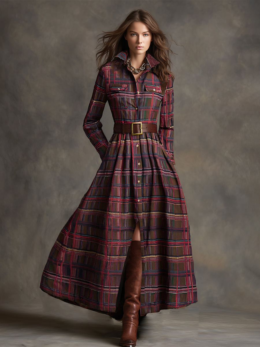 Anna-Berg | Brown Casual Dress