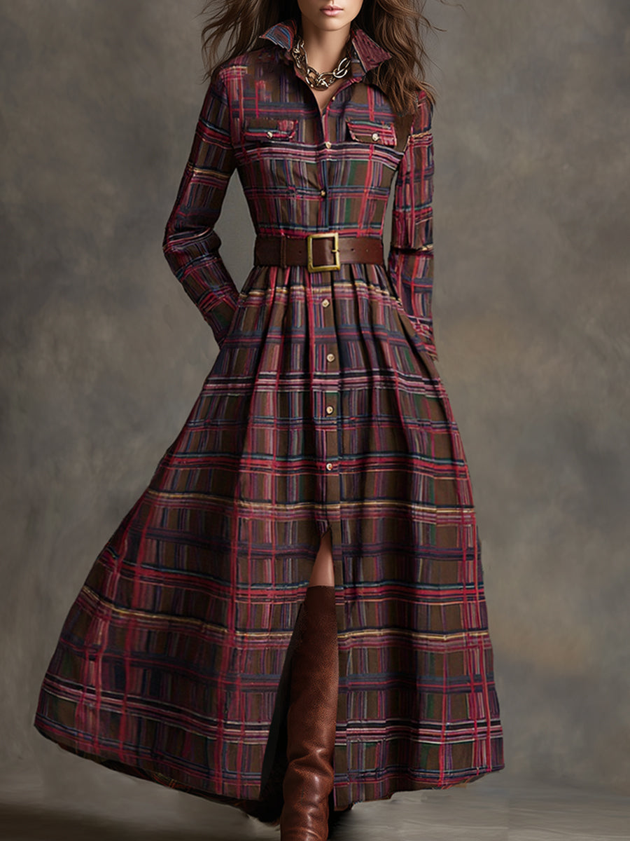 Anna-Berg | Brown Casual Dress