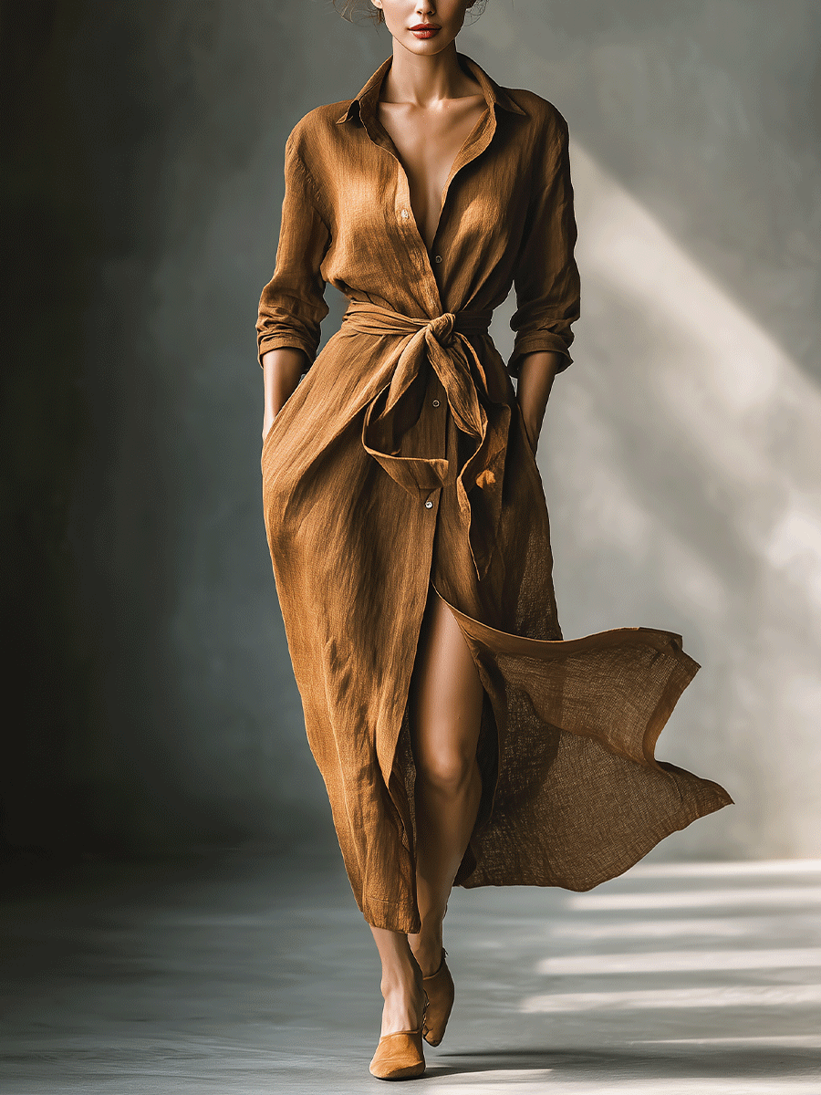Anna-Berg | Brown Dress