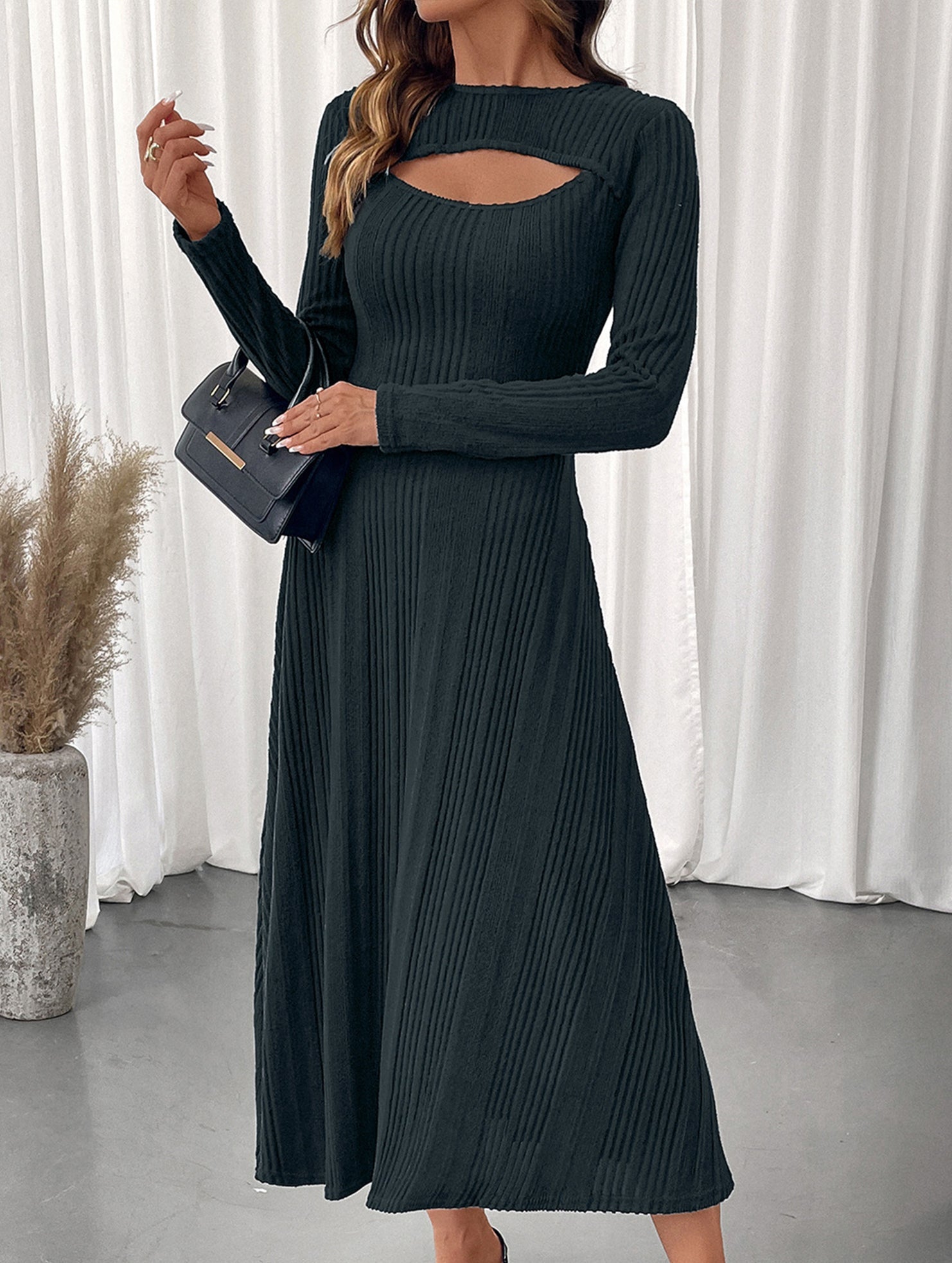 Anna-Berg | Casual Hot Girl Hollow Texture Dress
