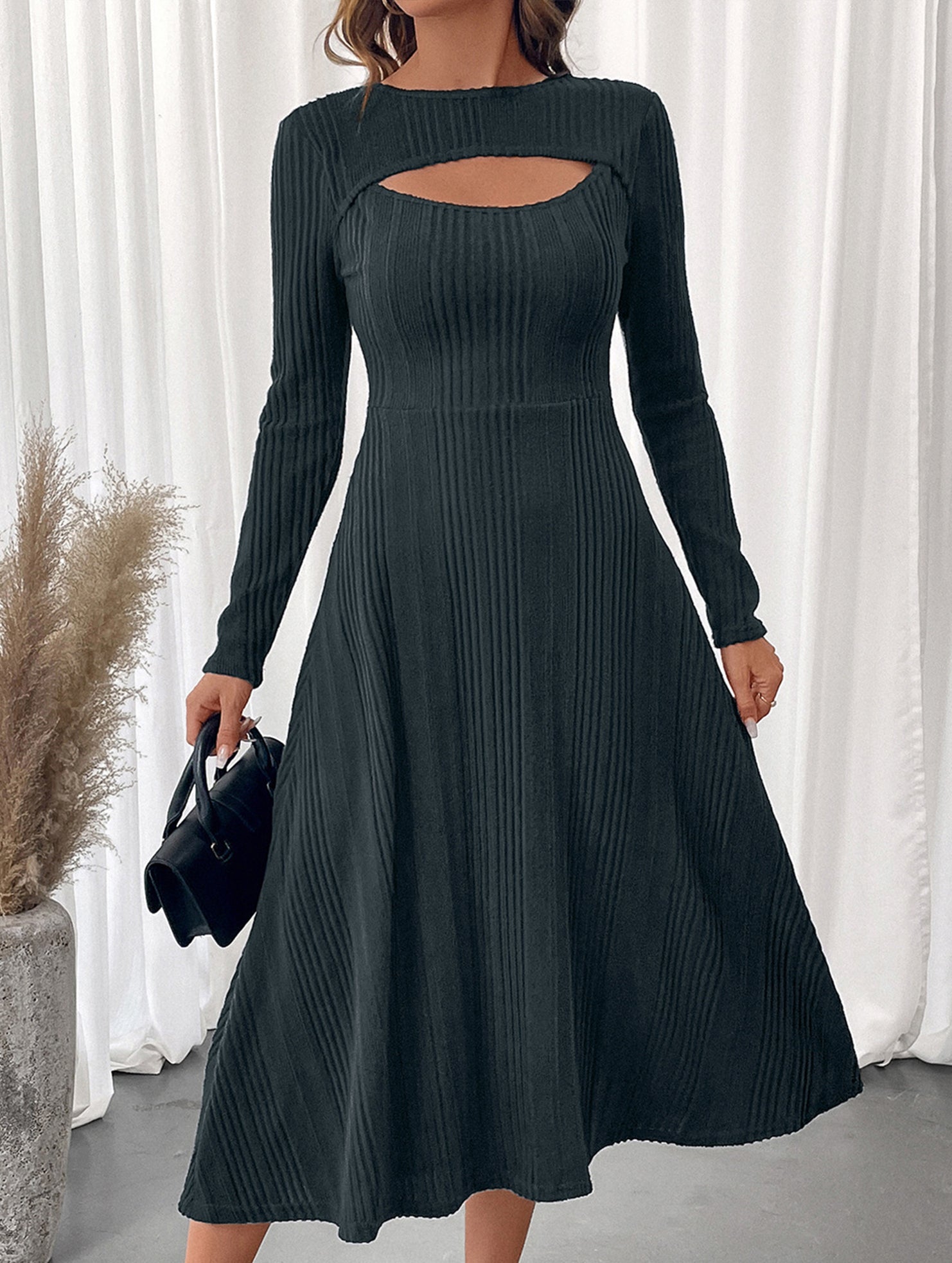 Anna-Berg | Casual Hot Girl Hollow Texture Dress