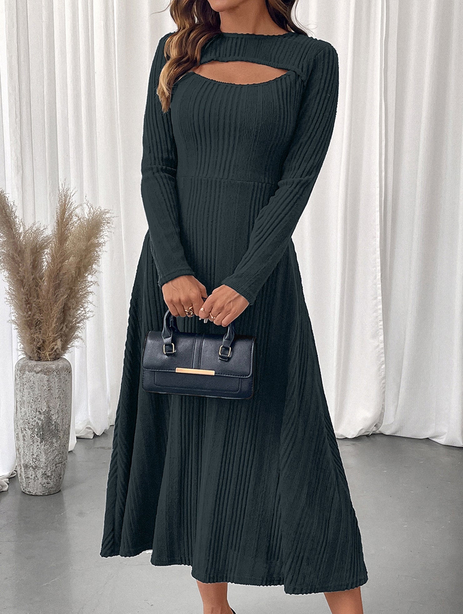 Anna-Berg | Casual Hot Girl Hollow Texture Dress