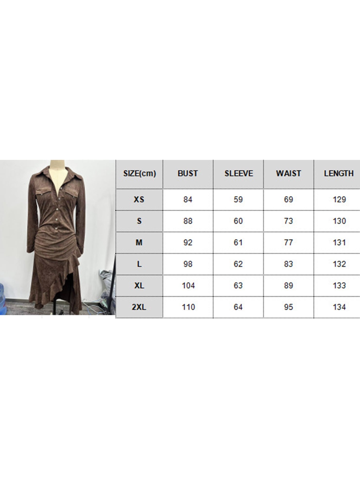 Anna-Berg | Slim-Fit Zippered Stand-Up Collar Slit Dress