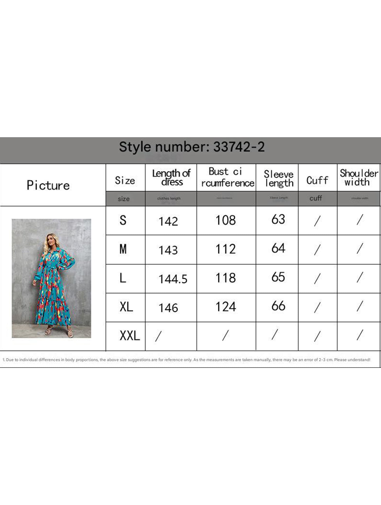 Anna-Berg | Printed Tie-Waist Lantern Sleeve Dress