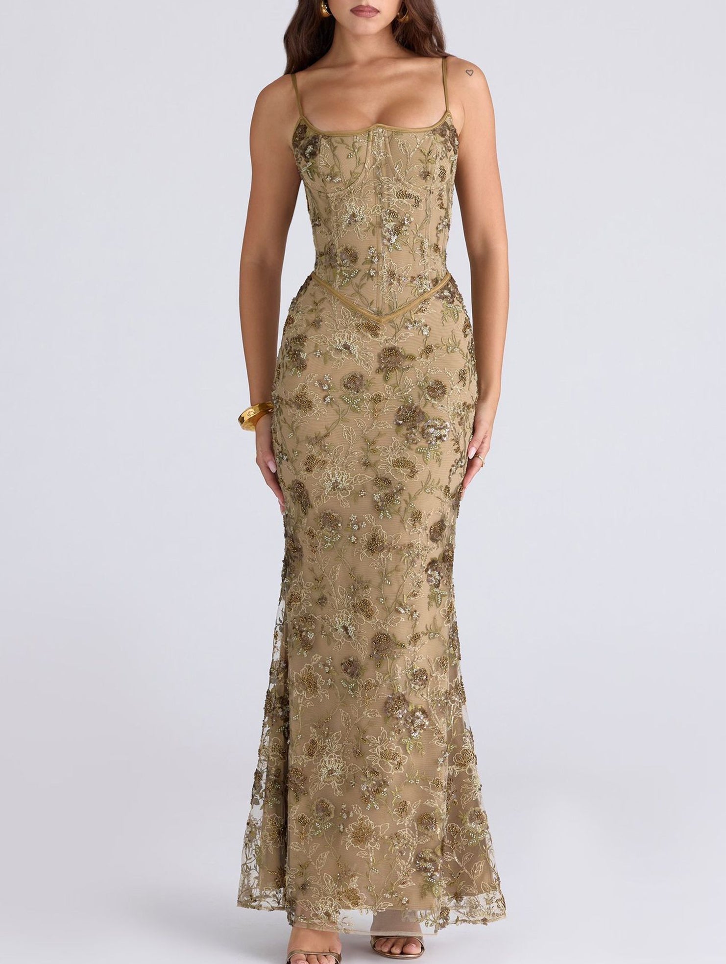 Anna-Berg | Low Neck Backless Tie Elegant Dress