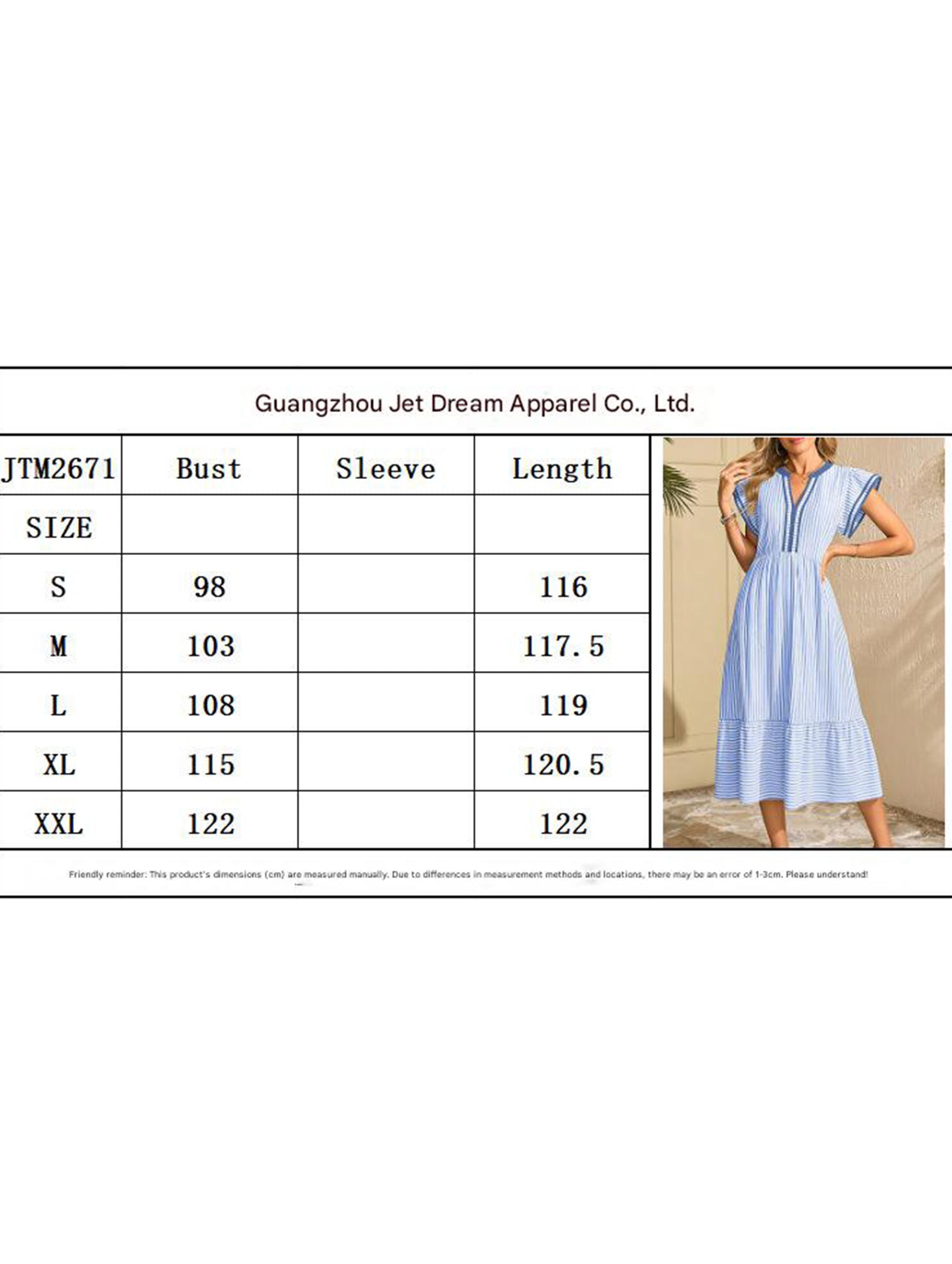 Anna-Berg | Colorblock Stripe Flutter Sleeve Dress